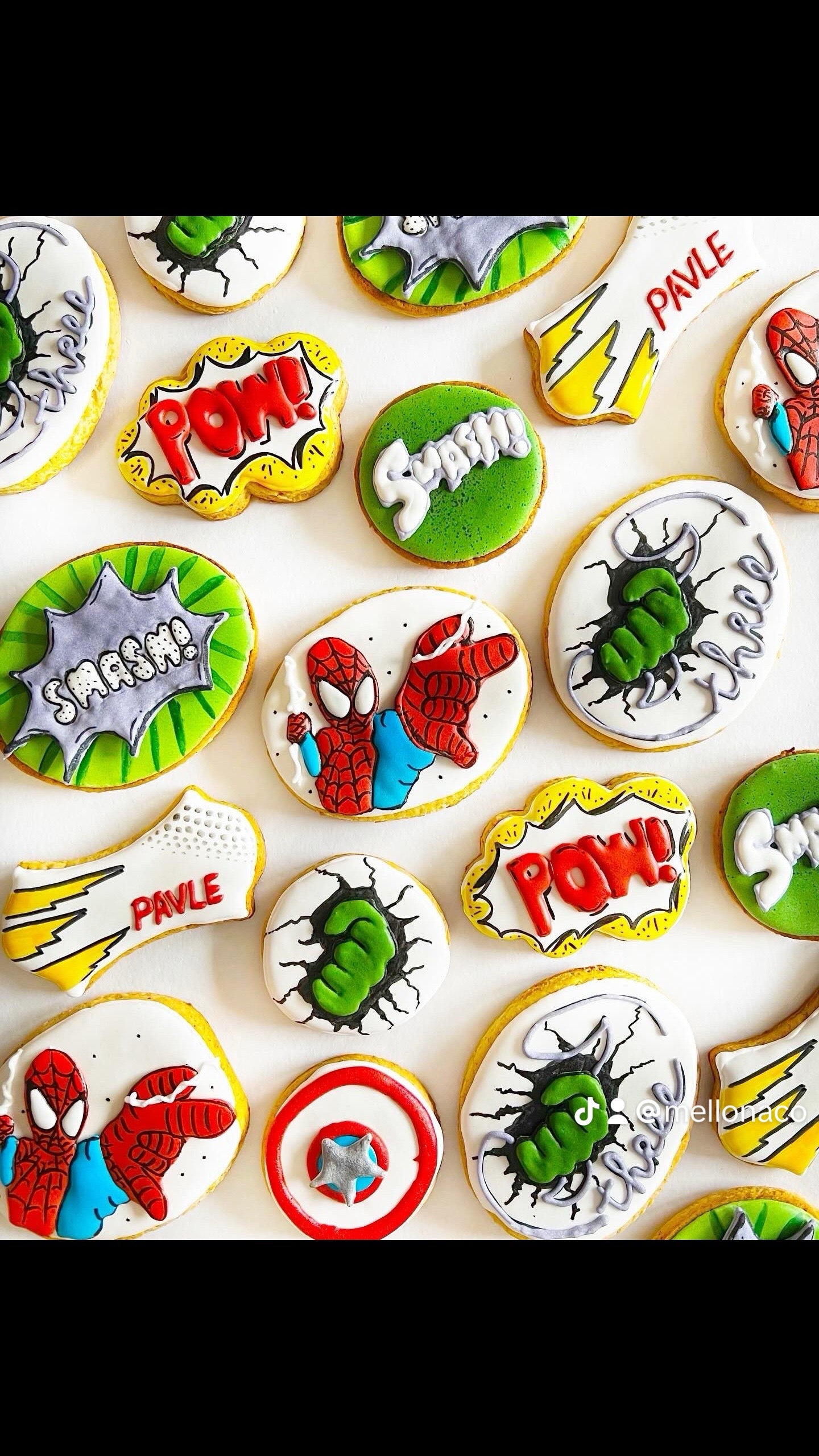 Marvel cookie set